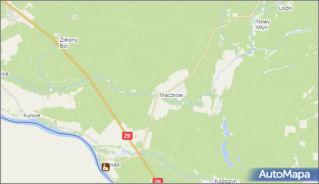 mapa Maczków, Maczków na mapie Targeo