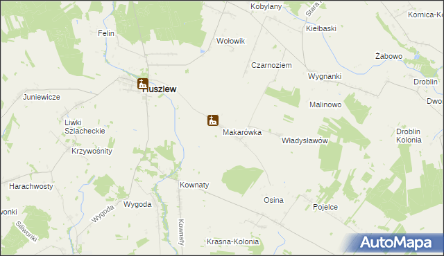 mapa Makarówka, Makarówka na mapie Targeo