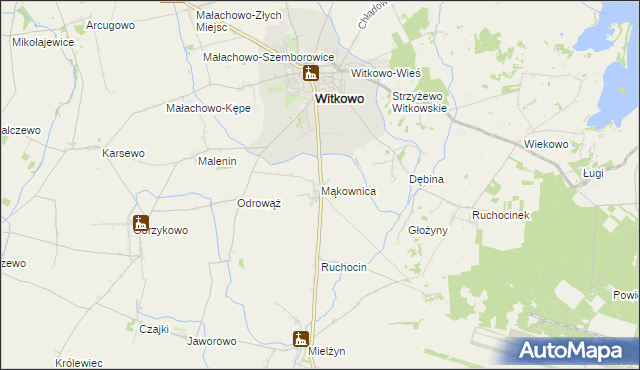 mapa Mąkownica, Mąkownica na mapie Targeo