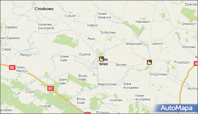 mapa Mała Wieś powiat płocki, Mała Wieś powiat płocki na mapie Targeo