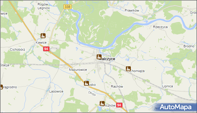 mapa Malczyce powiat średzki, Malczyce powiat średzki na mapie Targeo