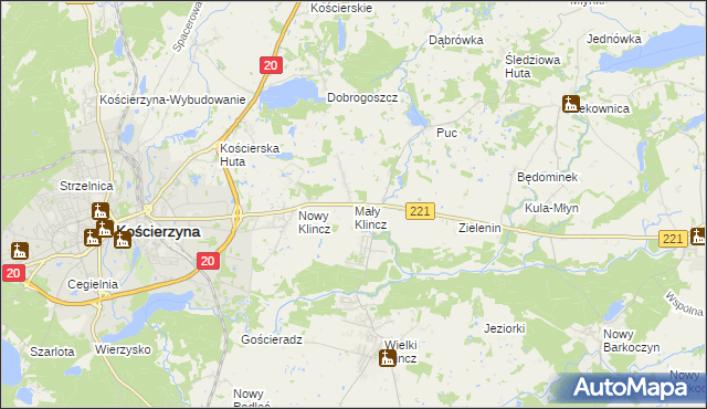 mapa Mały Klincz, Mały Klincz na mapie Targeo