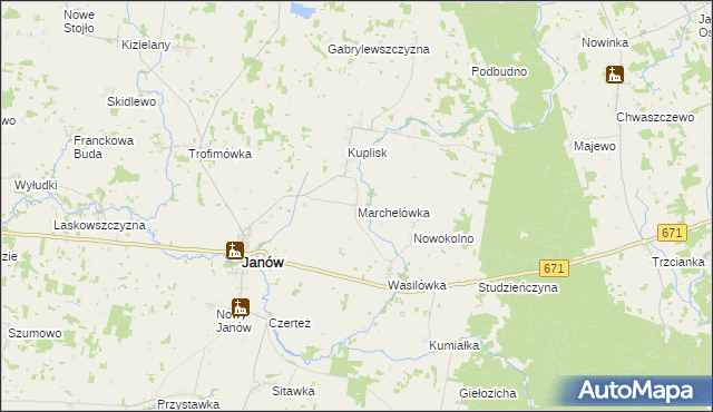 mapa Marchelówka, Marchelówka na mapie Targeo