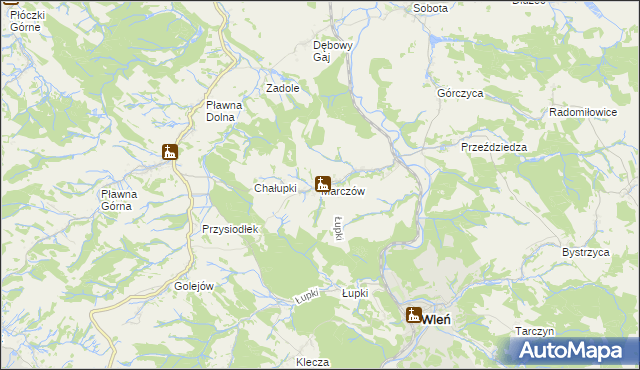 mapa Marczów, Marczów na mapie Targeo