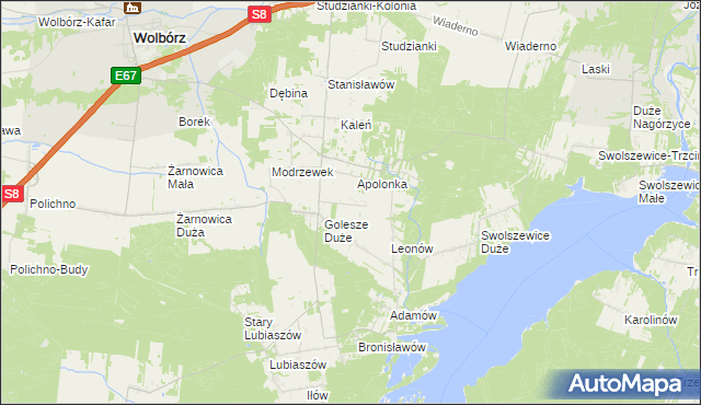 mapa Marianów gmina Wolbórz, Marianów gmina Wolbórz na mapie Targeo