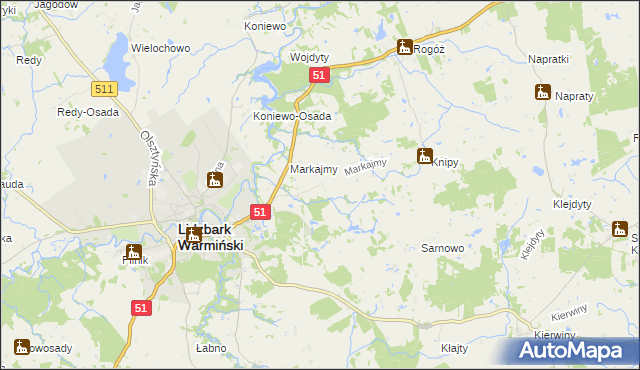 mapa Marków, Marków na mapie Targeo