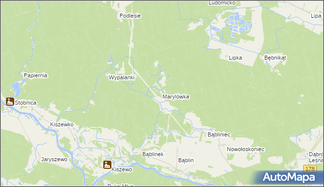 mapa Marylówka, Marylówka na mapie Targeo