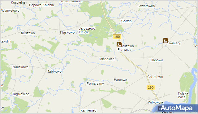 mapa Michalcza, Michalcza na mapie Targeo