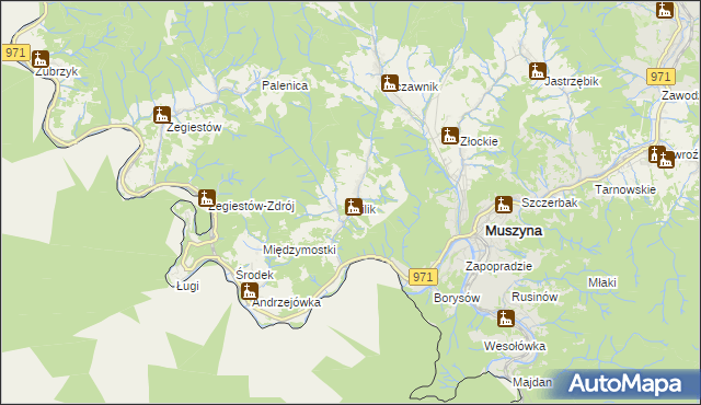 mapa Milik, Milik na mapie Targeo