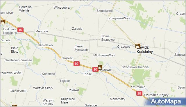 mapa Młotkowo-Wieś, Młotkowo-Wieś na mapie Targeo