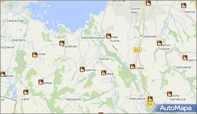 mapa Morów, Morów na mapie Targeo