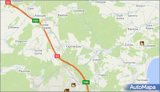 mapa Moskorzyn gmina Polkowice, Moskorzyn gmina Polkowice na mapie Targeo