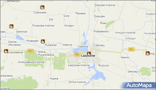 mapa Nadolce, Nadolce na mapie Targeo