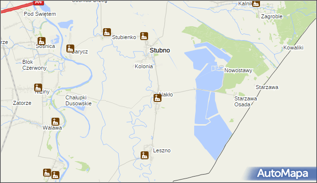 mapa Nakło gmina Stubno, Nakło gmina Stubno na mapie Targeo