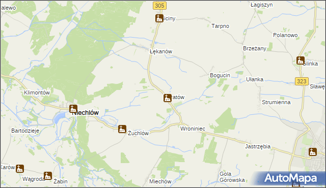 mapa Naratów, Naratów na mapie Targeo