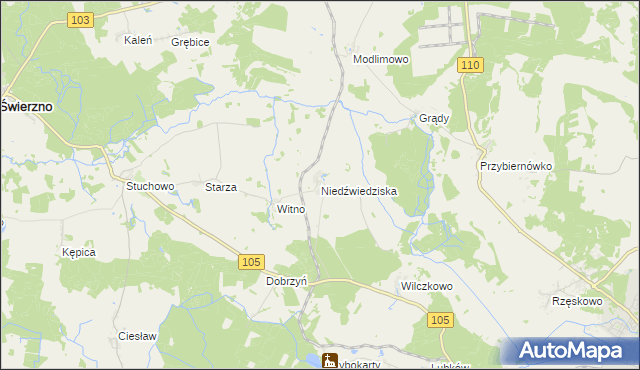 mapa Niedźwiedziska, Niedźwiedziska na mapie Targeo