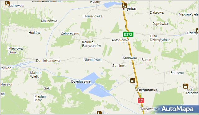 mapa Niemirówek-Kolonia, Niemirówek-Kolonia na mapie Targeo