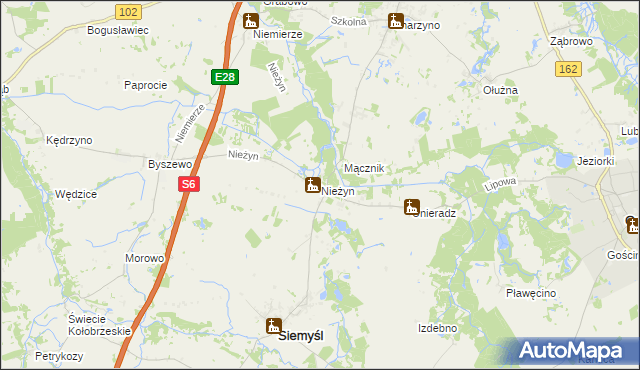 mapa Nieżyn, Nieżyn na mapie Targeo