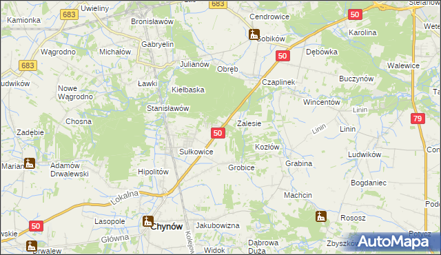 mapa Nowe Grobice, Nowe Grobice na mapie Targeo