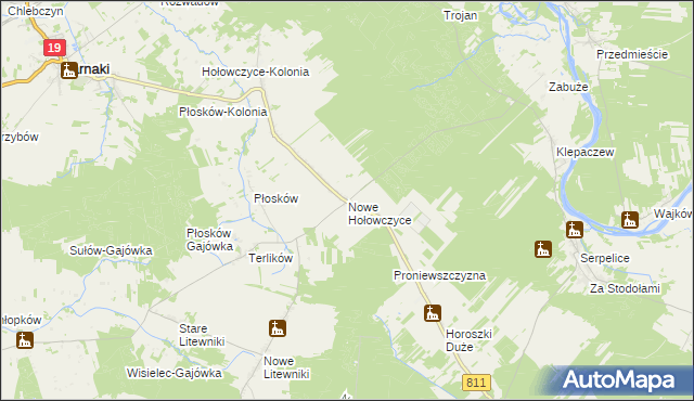 mapa Nowe Hołowczyce, Nowe Hołowczyce na mapie Targeo