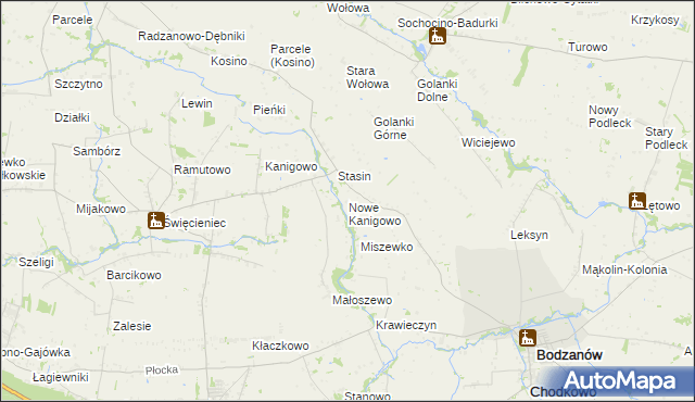 mapa Nowe Kanigowo, Nowe Kanigowo na mapie Targeo