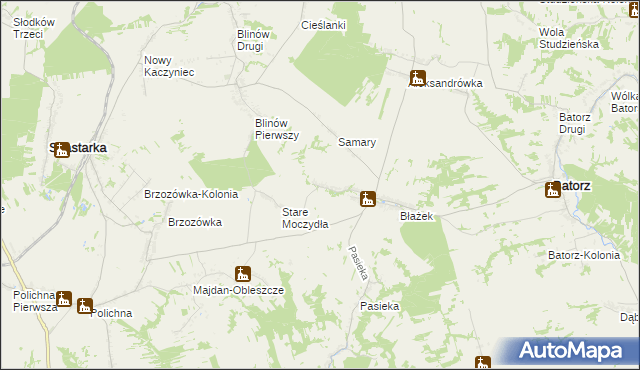 mapa Nowe Moczydła, Nowe Moczydła na mapie Targeo