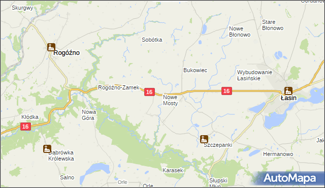 mapa Nowe Mosty gmina Łasin, Nowe Mosty gmina Łasin na mapie Targeo