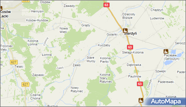 mapa Nowe Mursy, Nowe Mursy na mapie Targeo