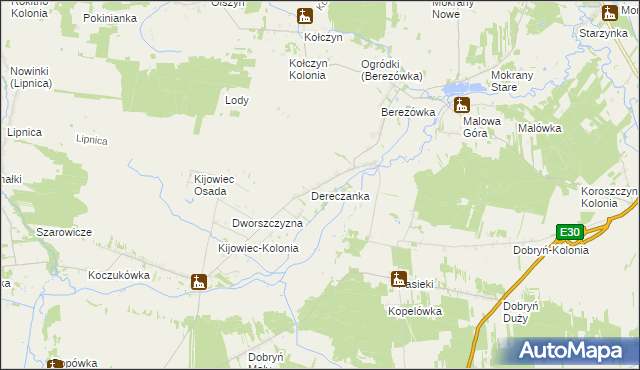 mapa Nowosiółki gmina Zalesie, Nowosiółki gmina Zalesie na mapie Targeo