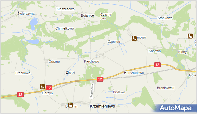 mapa Nowy Belęcin, Nowy Belęcin na mapie Targeo