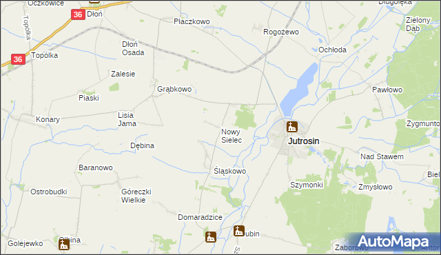 mapa Nowy Sielec, Nowy Sielec na mapie Targeo