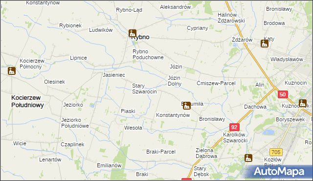 mapa Nowy Szwarocin, Nowy Szwarocin na mapie Targeo