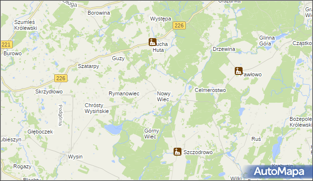 mapa Nowy Wiec, Nowy Wiec na mapie Targeo