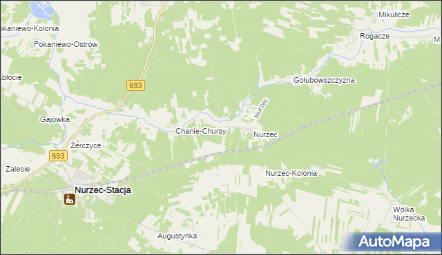 mapa Nurczyk, Nurczyk na mapie Targeo