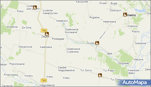 mapa Opatkowice Pojałowskie, Opatkowice Pojałowskie na mapie Targeo
