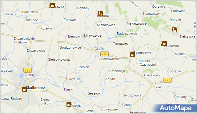 mapa Opatkowiczki, Opatkowiczki na mapie Targeo