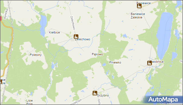 mapa Pąkowo, Pąkowo na mapie Targeo