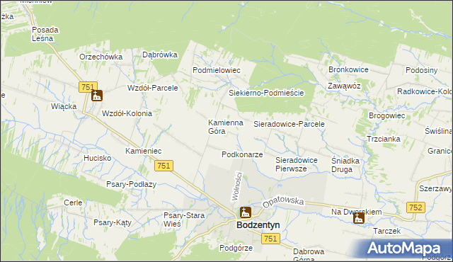 mapa Parcelanci, Parcelanci na mapie Targeo