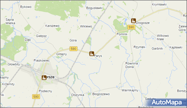 mapa Parys, Parys na mapie Targeo