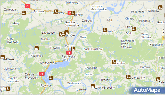 mapa Piaski-Drużków, Piaski-Drużków na mapie Targeo