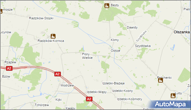 mapa Pióry-Pytki, Pióry-Pytki na mapie Targeo