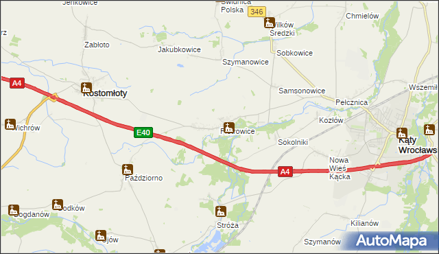 mapa Piotrowice gmina Kostomłoty, Piotrowice gmina Kostomłoty na mapie Targeo