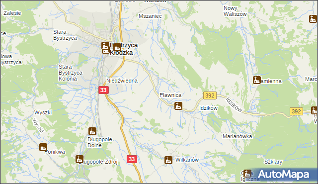 mapa Pławnica, Pławnica na mapie Targeo