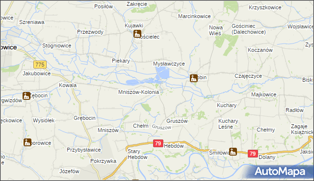 mapa Pławowice, Pławowice na mapie Targeo