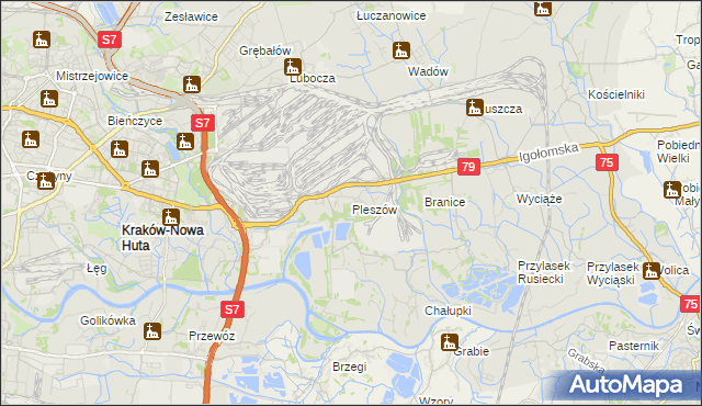 mapa Pleszów, Pleszów na mapie Targeo