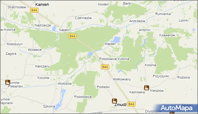 mapa Pobołowice-Kolonia, Pobołowice-Kolonia na mapie Targeo