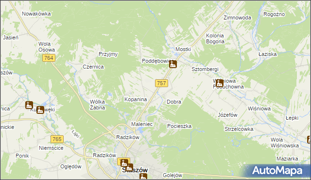 mapa Podmaleniec, Podmaleniec na mapie Targeo