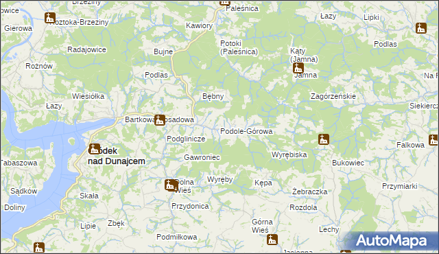 mapa Podole-Górowa, Podole-Górowa na mapie Targeo