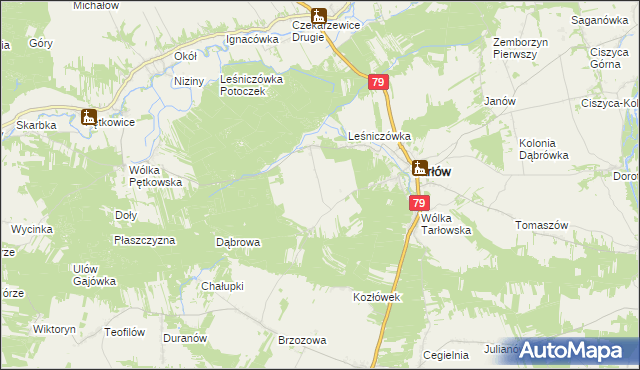 mapa Potoczek-Kolonia, Potoczek-Kolonia na mapie Targeo