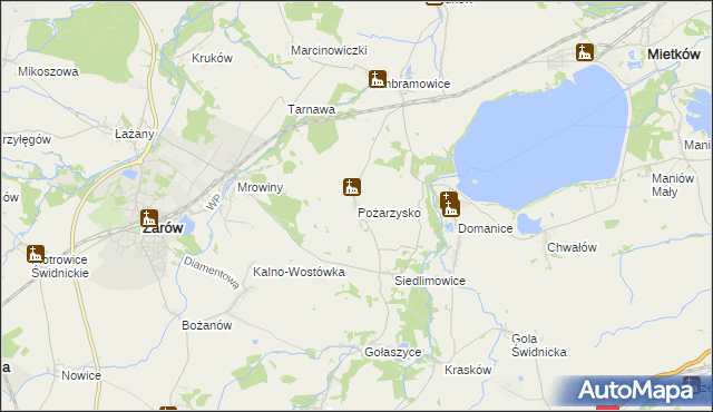 mapa Pożarzysko, Pożarzysko na mapie Targeo